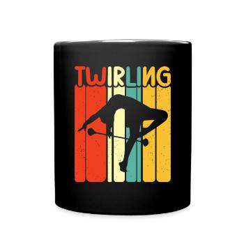 Tambourstab swirling - Full Colour Mug - black - Front
