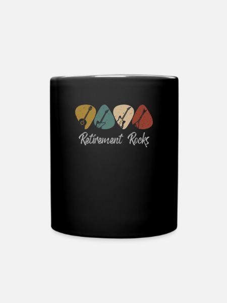 Retraite Rocks Guitare Plectrum pour - Mug uni - noir