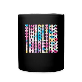 Tambourstab swirling - Full Colour Mug - black - Front