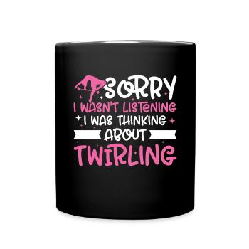 Tambourstab swirling - Full Colour Mug - black - Front
