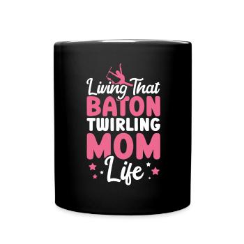 Tambourstab swirling - Full Colour Mug - black - Front