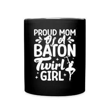 Tambourstab swirling - Full Colour Mug - black - Front