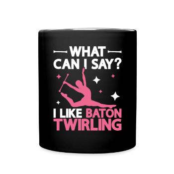 Tambourstab swirling - Full Colour Mug - black - Front