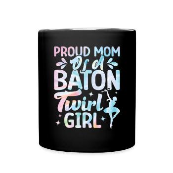 Tambourstab swirling - Full Colour Mug - black - Front