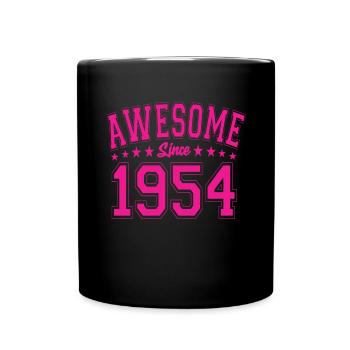 Awesome Since 1954 Birthday 1954 Vintage 1954 - Full Colour Mug - black - Front