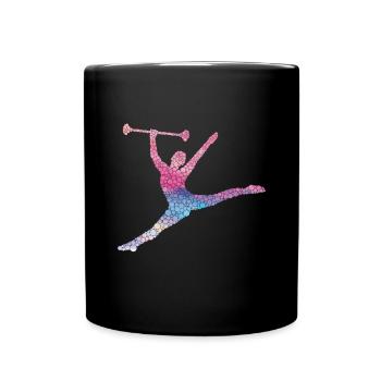 Tambourstab swirling - Full Colour Mug - black - Front