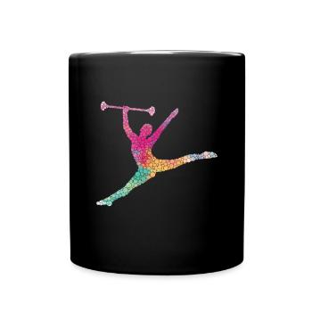 Tambourstab swirling - Full Colour Mug - black - Front