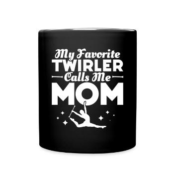 Tambourstab swirling - Full Colour Mug - black - Front