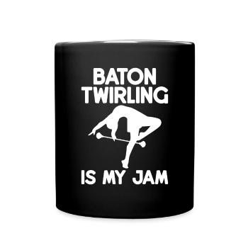 Tambourstab swirling - Full Colour Mug - black - Front