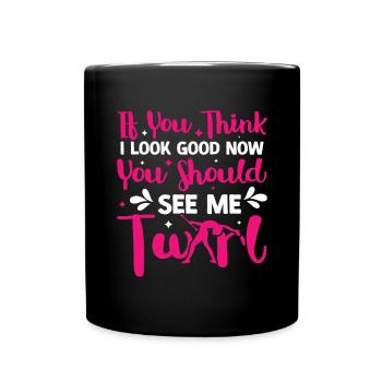 Tambourstab swirling - Full Colour Mug - black - Front
