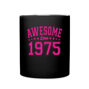 Awesome Since 1975 Birthday 1975 Vintage 1975 - Full Colour Mug - black - Front