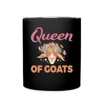 Ziegengeschenk Ziegenliebhaber Geschenk - Tasse einfarbig - Schwarz - Vorne