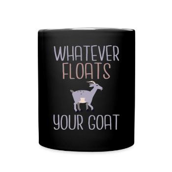 Ziegengeschenk Ziegenliebhaber Geschenk - Tasse einfarbig - Schwarz - Vorne