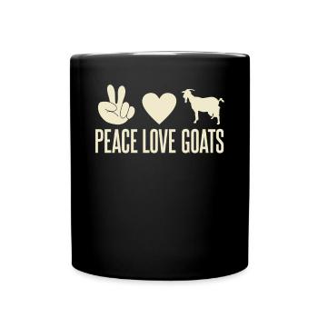 Goat Gift Goat Lover Gift - Full Colour Mug - black - Front