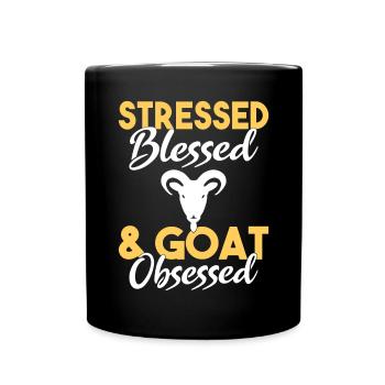Goat Gift Goat Lover Gift - Full Colour Mug - black - Front