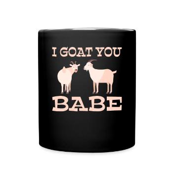 Goat Gift Goat Lover Gift - Full Colour Mug - black - Front
