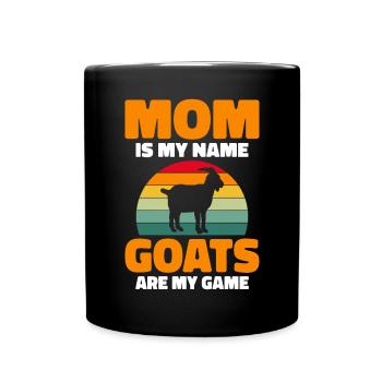 Ziegengeschenk Ziegenliebhaber Geschenk - Tasse einfarbig - Schwarz - Vorne