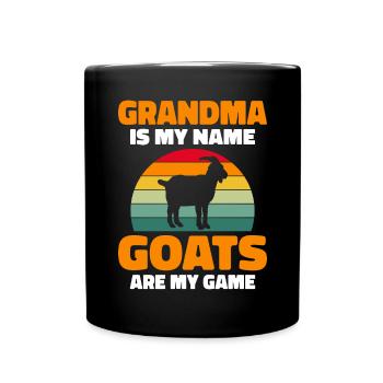 Goat Gift Goat Lover Gift - Full Colour Mug - black - Front