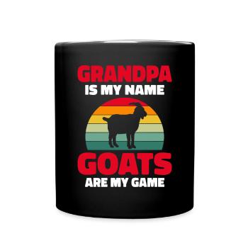 Goat Gift Goat Lover Gift - Full Colour Mug - black - Front