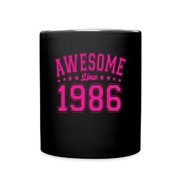 Awesome Since 1986 Birthday 1986 Vintage 1986 - Full Colour Mug - black - Front