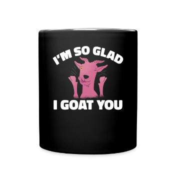 Ziegengeschenk Ziegenliebhaber Geschenk - Tasse einfarbig - Schwarz - Vorne