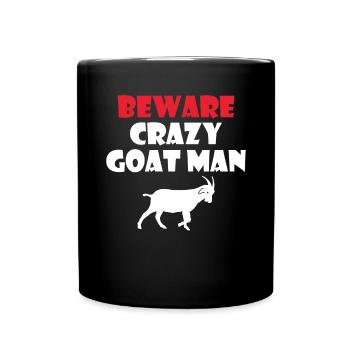 Ziegengeschenk Ziegenliebhaber Geschenk - Tasse einfarbig - Schwarz - Vorne