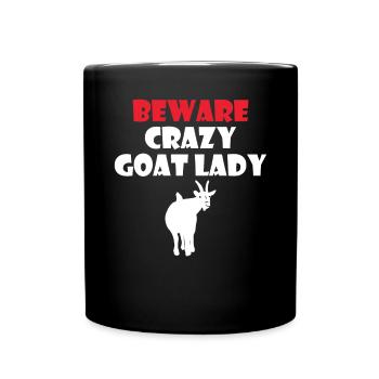 Goat Gift Goat Lover Gift - Full Colour Mug - black - Front