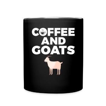 Ziegengeschenk Ziegenliebhaber Geschenk - Tasse einfarbig - Schwarz - Vorne