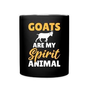 Goat Gift Goat Lover Gift - Full Colour Mug - black - Front