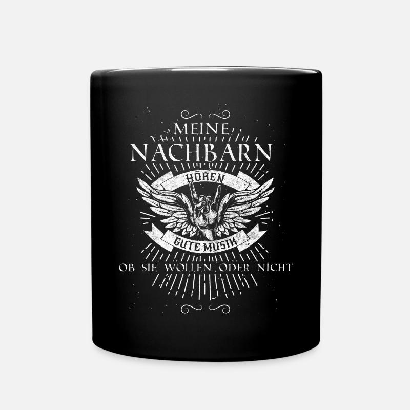 Metal Musik - Tasse einfarbig - Schwarz