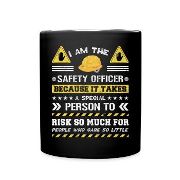 Safety Manager Sicherheitsbeauftragter - Tasse einfarbig - Schwarz - Vorne