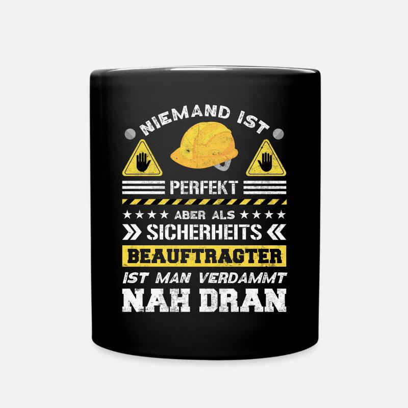 Safety Manager Sicherheitsbeauftragter - Tasse einfarbig - Schwarz
