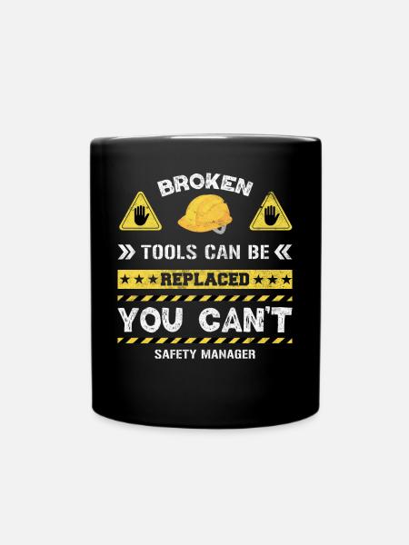 Safety Manager Sicherheitsbeauftragter - Tasse einfarbig - Schwarz