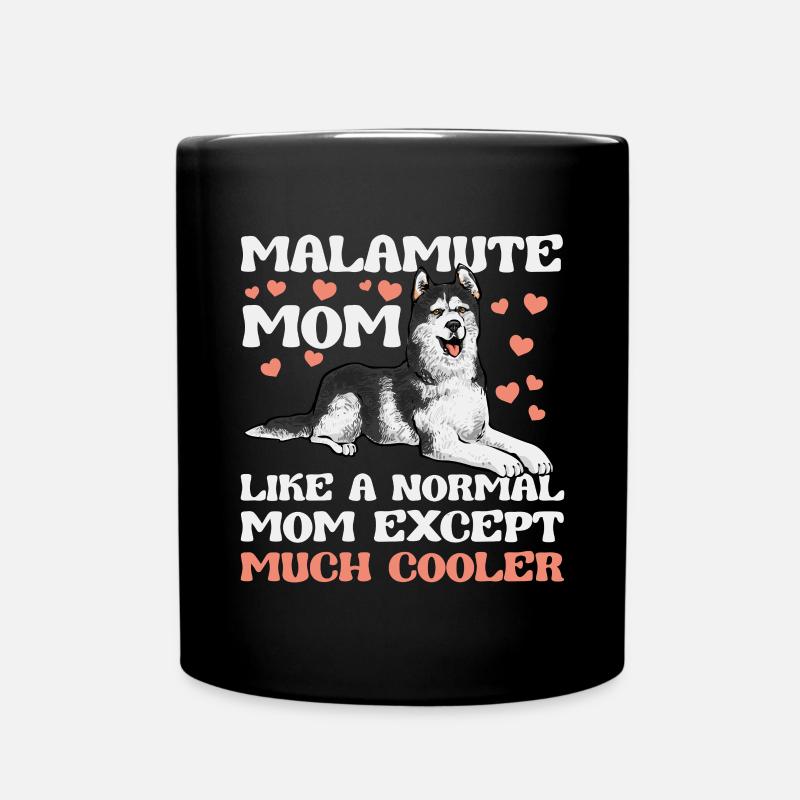 Alaskan Malamute Hund - Tasse einfarbig - Schwarz