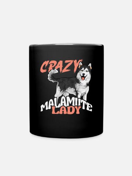 Alaskan Malamute Hund - Tasse einfarbig - Schwarz