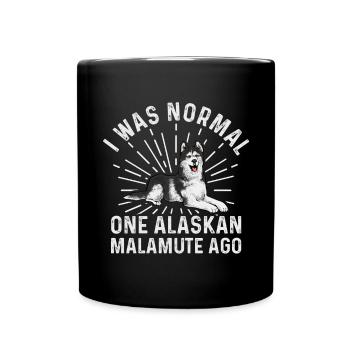 Chien Malamute d’Alaska - Mug uni - noir - Devant