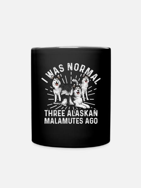 Alaskan Malamute Hund - Tasse einfarbig - Schwarz