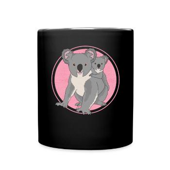Koala Koala Koala Bear Koala Bear Gift - Full Colour Mug - black - Front