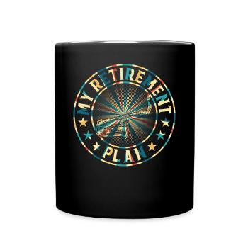 Plan de retraite des joueurs de saxophone Saxophone Player - Mug uni - noir - Devant