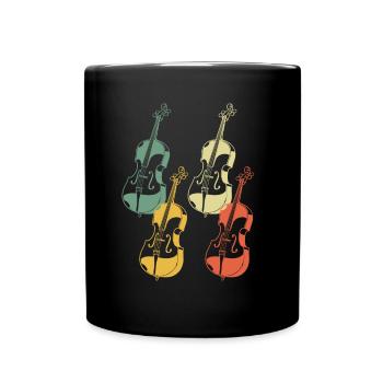 Cello cello player cellist - Full Colour Mug - black - Front