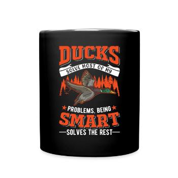 Duck Gift Duck Duck Breeder - Full Colour Mug - black - Front