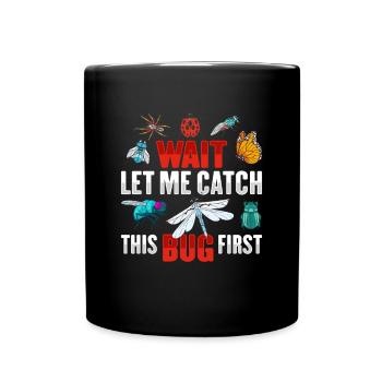 Conception d’insectes - Mug uni - noir - Devant