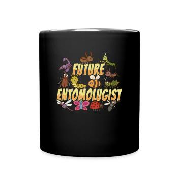 Conception d’insectes - Mug uni - noir - Devant