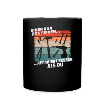 Artisans d’idées cadeaux DIY - Mug uni - noir - Devant