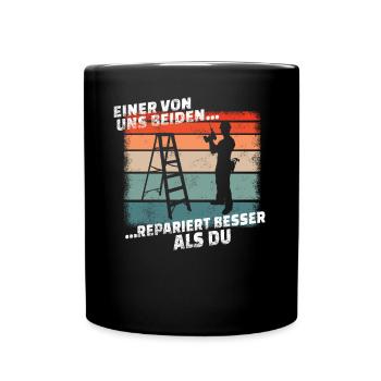 Artisans d’idées cadeaux DIY - Mug uni - noir - Devant