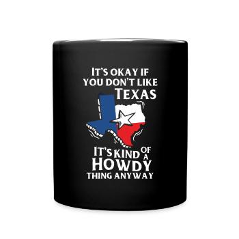 Texas - Mug uni - noir - Devant