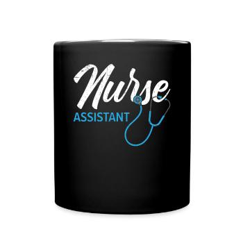 Nurse Assistant Certified Nursing Assistant CNA - Tasse einfarbig - Schwarz - Vorne