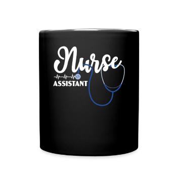 Nurse Assistant Certified Nursing Assistant CNA - Tasse einfarbig - Schwarz - Vorne