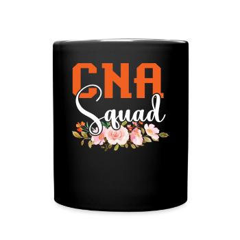 Certified Nursing Assistant Medical CNA Squad - Full Colour Mug - black - Front