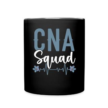 Certified Nursing Assistant Medical CNA Squad - Full Colour Mug - black - Front